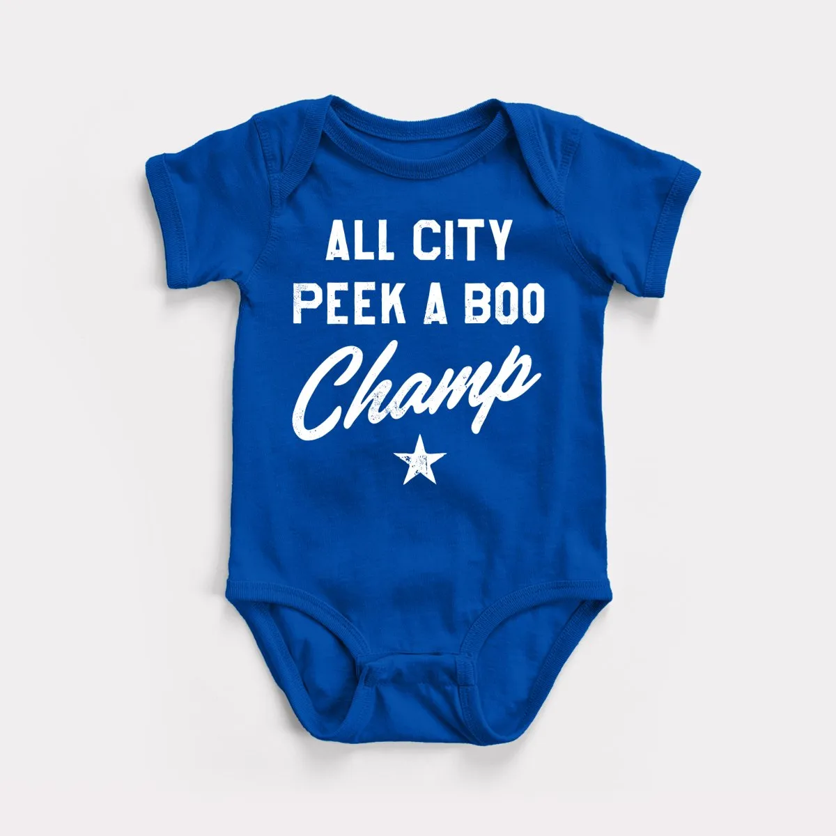 Peek A Boo Champ Baby Bodysuit