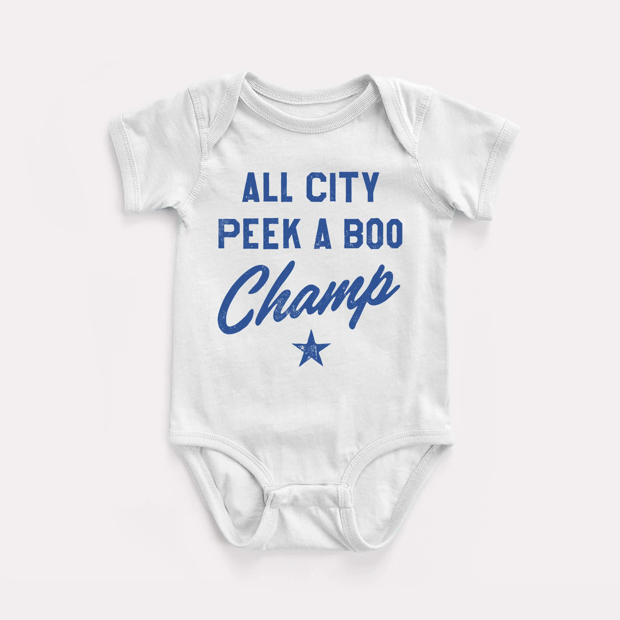 Peek A Boo Champ Baby Bodysuit