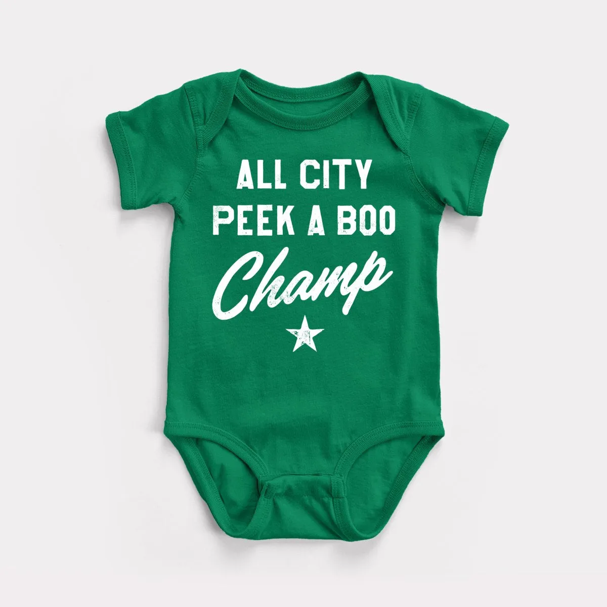 Peek A Boo Champ Baby Bodysuit