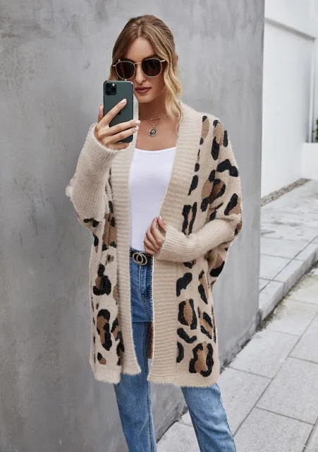 Perfection Leopard Knit Cardigan