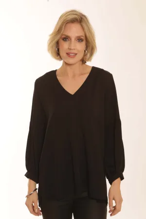 Pomodoro Clothing Solid Popover Blouse 42351