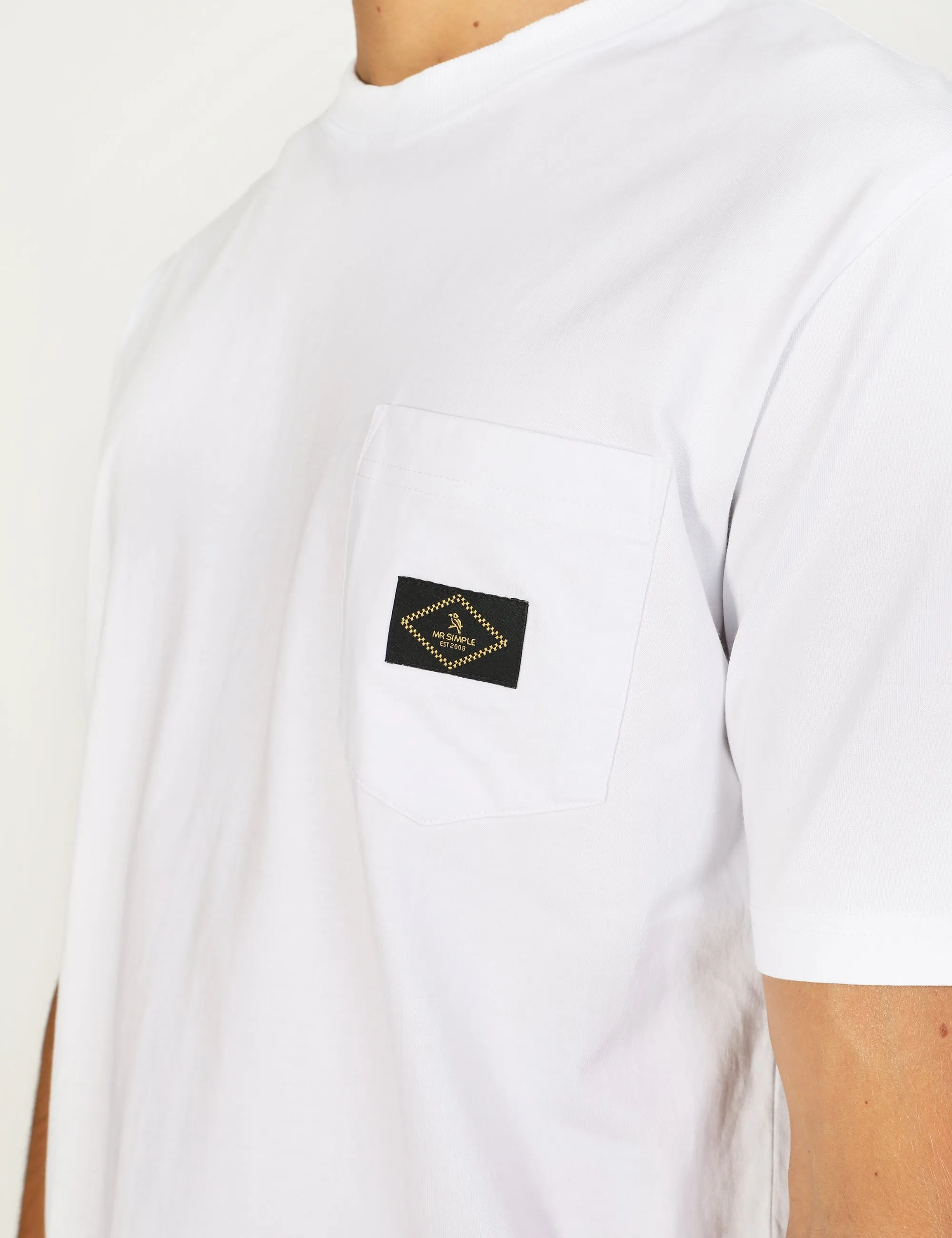 Scout Heavy Weight Pocket Tee - White