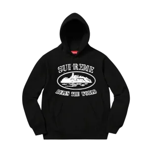 Supreme Corteiz Rules The World Hoodie Black