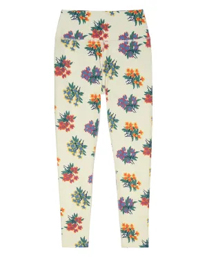 The Journey Legging. -- Pale Khaki Palisade Floral