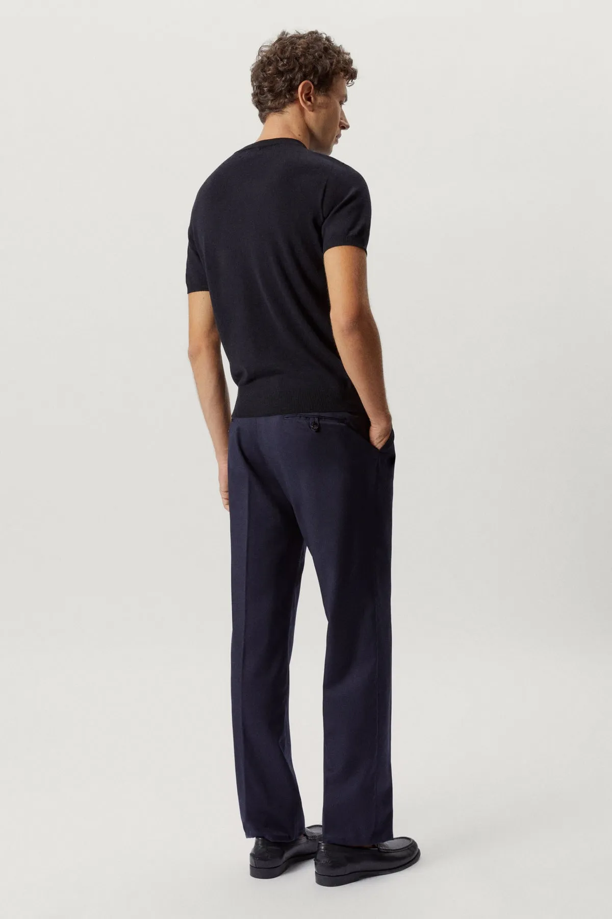 The Wool Tailored Trousers with Pinces