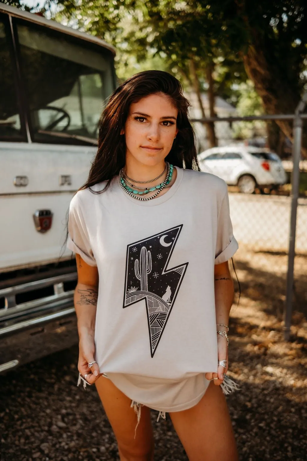 Thunder Bolt Scene Graphic Tee