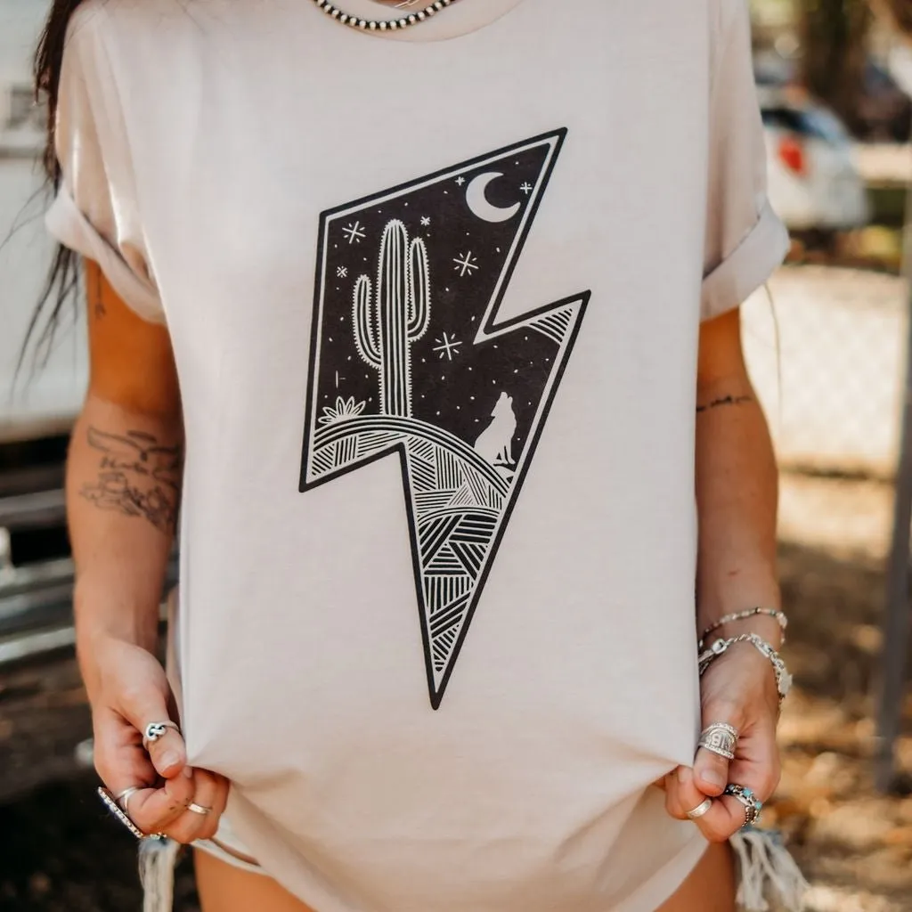 Thunder Bolt Scene Graphic Tee