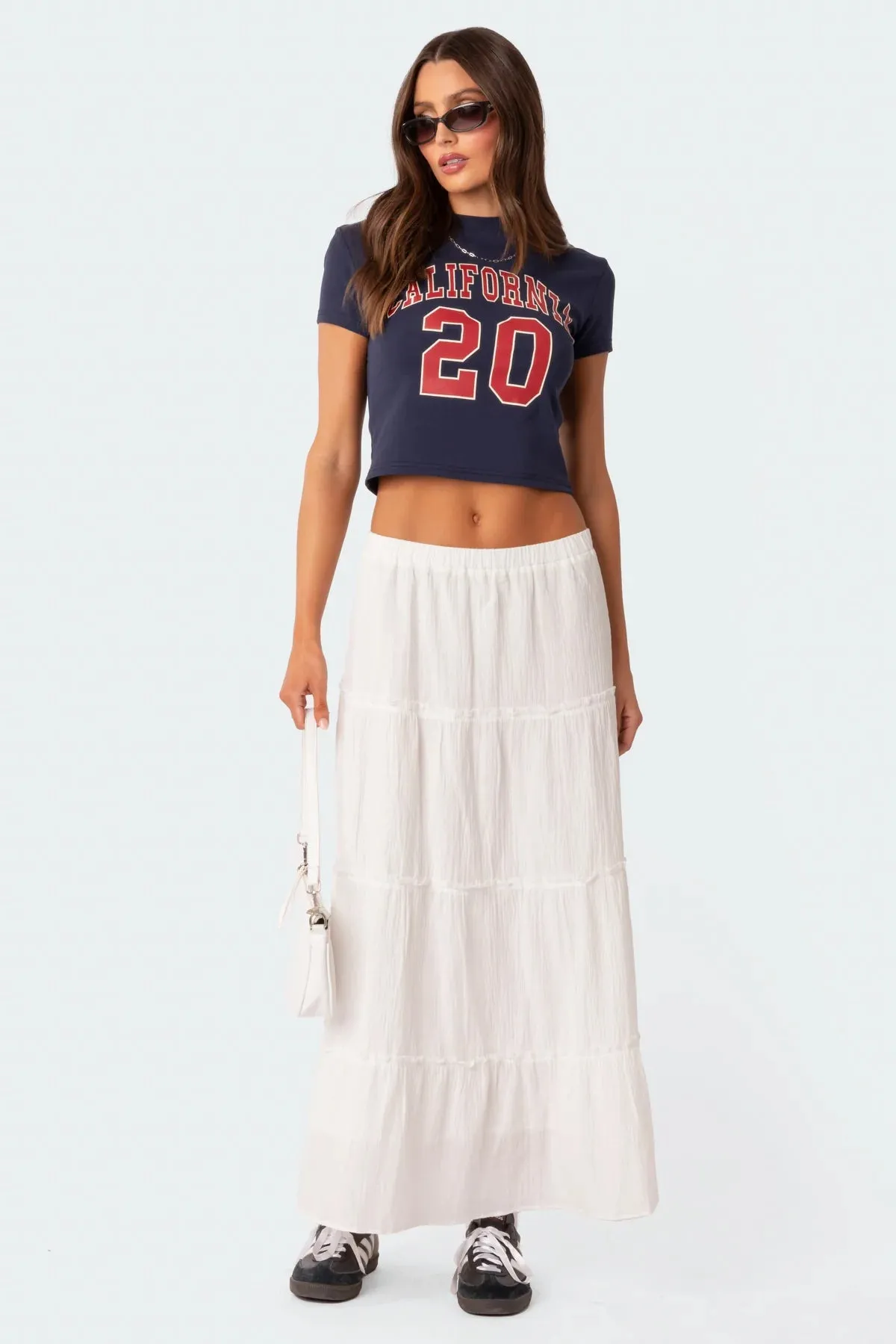 Tiered Ruffle Maxi Skirt