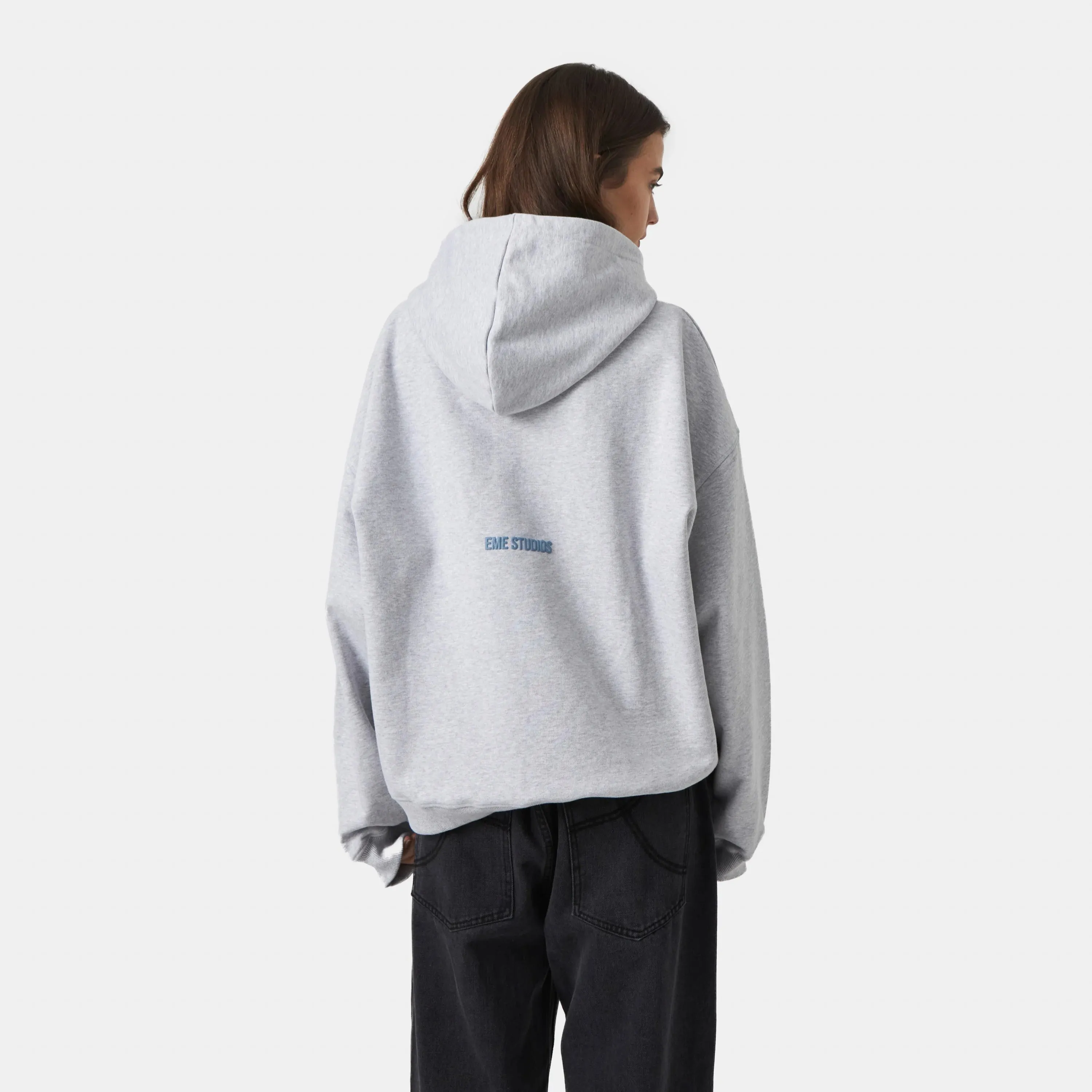 Universitè Heather Grey Oversized Hoodie