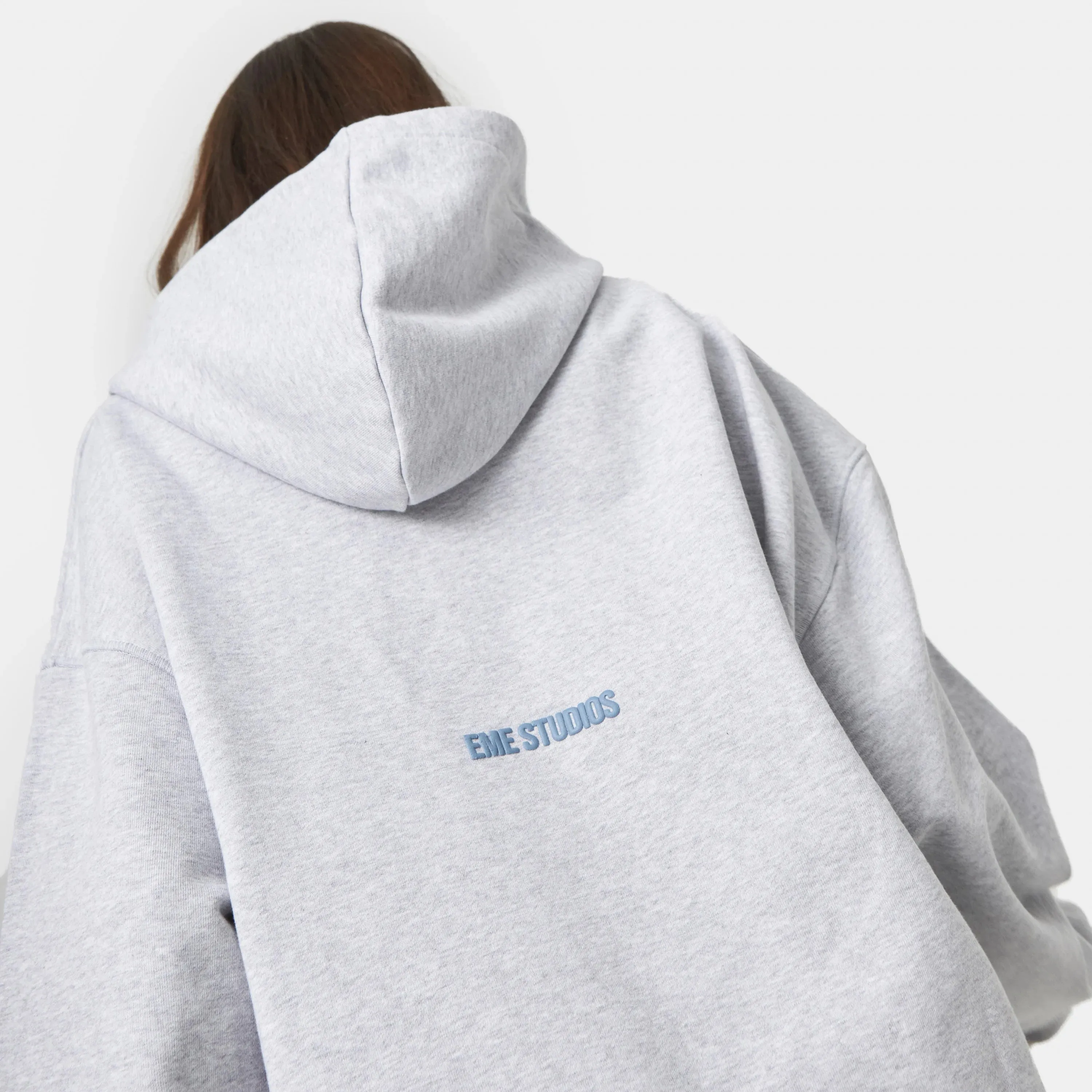 Universitè Heather Grey Oversized Hoodie