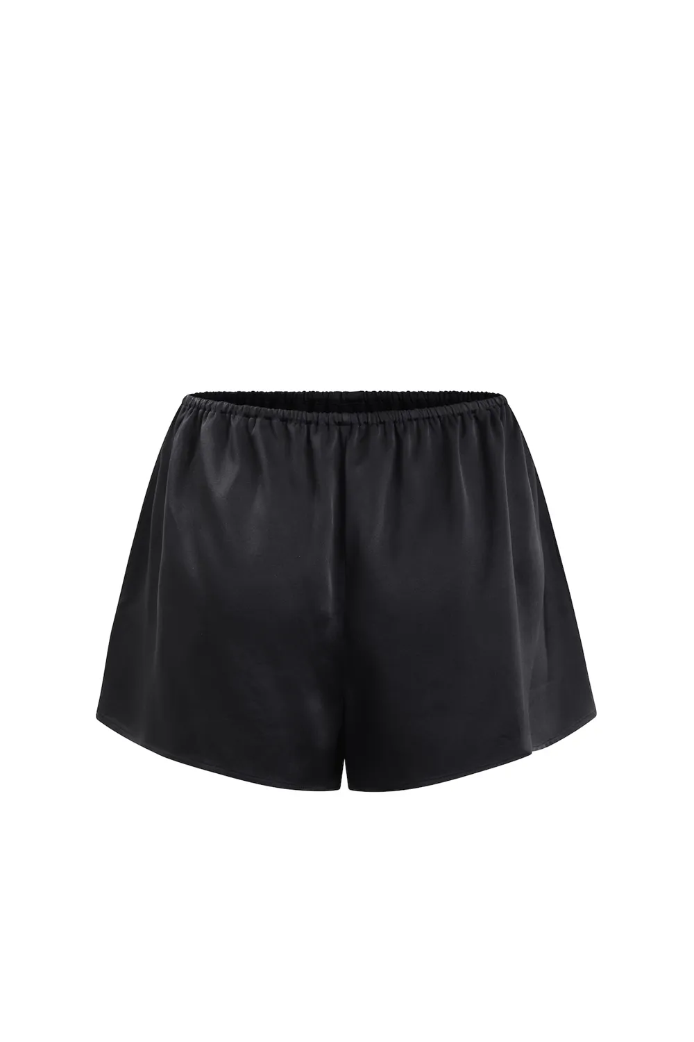 White Lotus organic peace silk shorts black