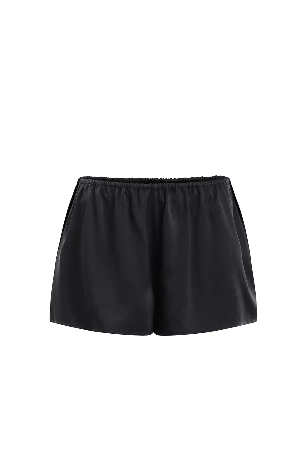 White Lotus organic peace silk shorts black