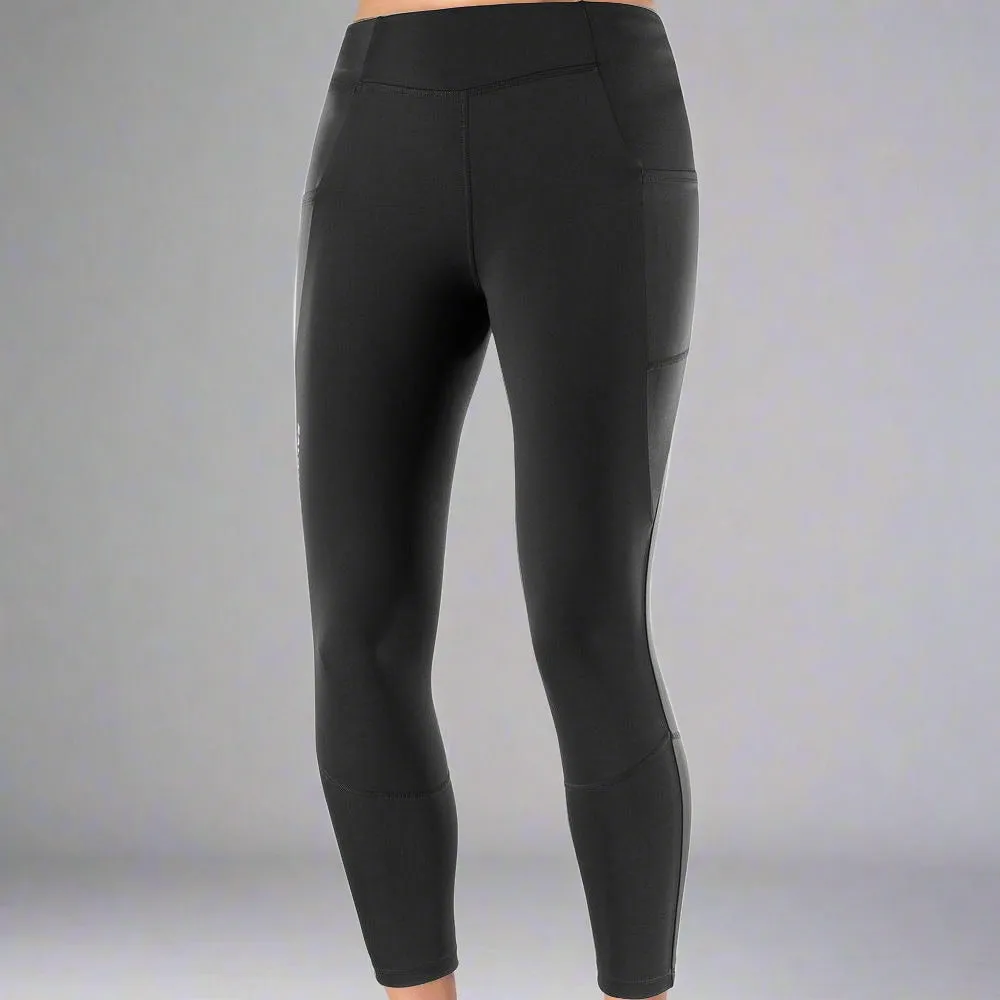 Womens Cross Run 25" Tights - Deep Black