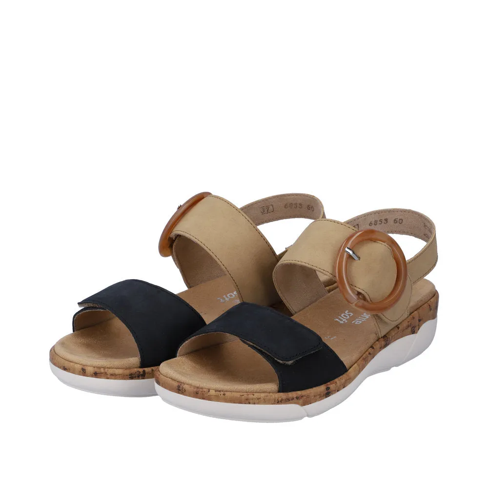 Women's Remonte Jocelyn 53 Color: Pacific/ Sand