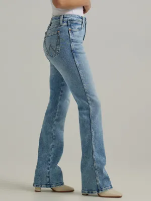 Women's Wrangler Retro High Rise Boot Cut Faeleen Light Stonewash Jeans