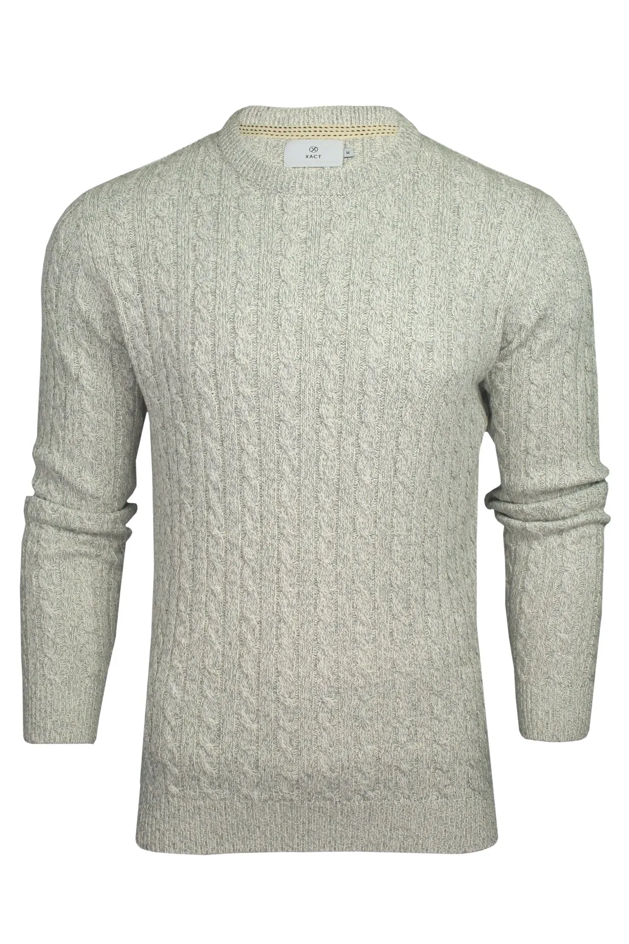 Xact Men's Sustainable Cotton Rich Cable Knit Jumper